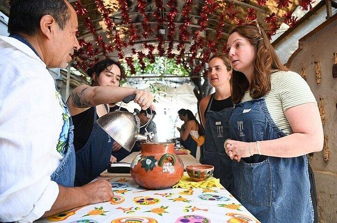 4 Moles Oaxacan Cooking Class with Traditional Cook - Dessert and drinks: chocolate ice cream with guajillo chili powder