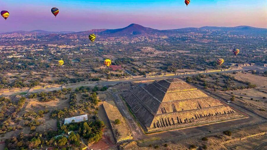 CDMX: Teotihuacan Hot Air Balloon with Breakfast - Obsidian Workshop and Tequila Tasting at Artesanías El Quetzal