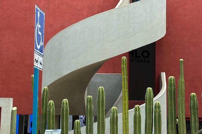 Diego Rivera Frida Kahlo Studio House Tour - Juan O’Gorman’s architecture: the bridge-and-light idea you’ll notice right away