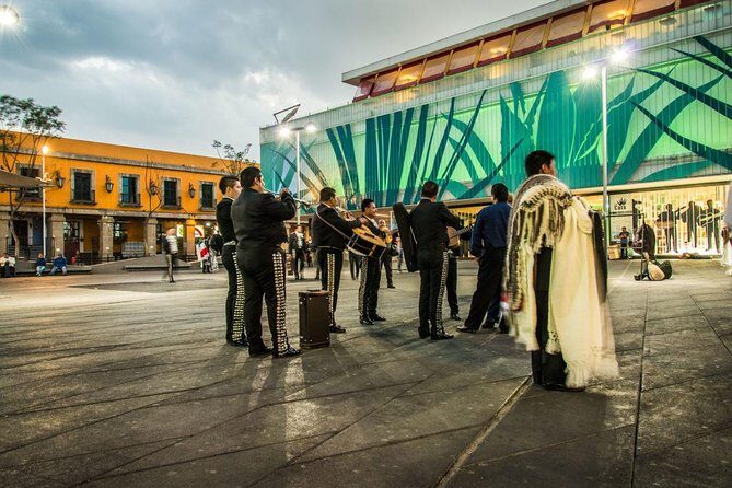 Dinner at a panoramic restaurant and show at Plaza de los Mariachis - Plaza Garibaldi at night: the Square of the Mariachis with your included drink