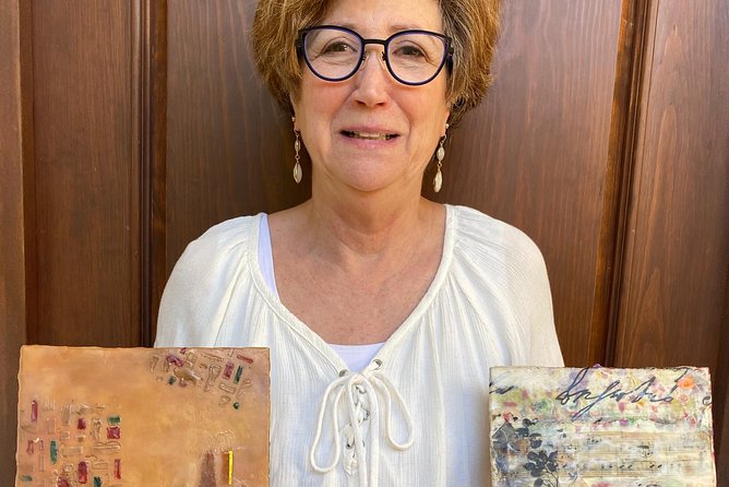 Encaustic painting workshops with Ezshwan Winding - Collage, Lines, Texture, and Inscribing Your Own Style