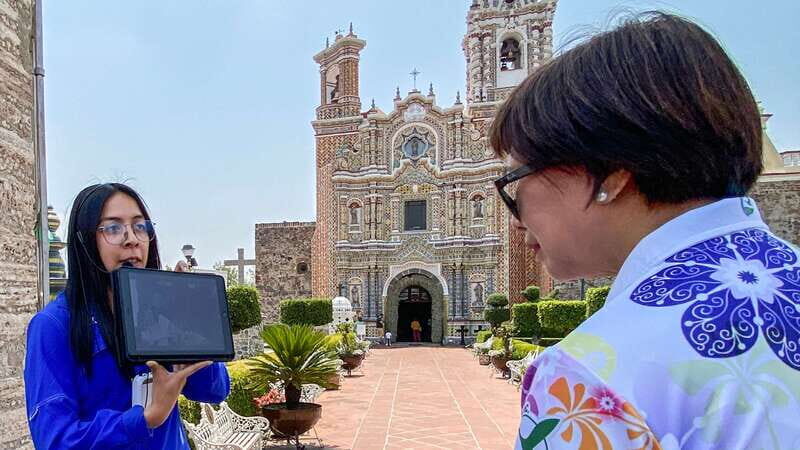 From Mexico City: Puebla, Taxco & Prehispanic Mine in 2 Days - Day 1 in Cholula: churches first, then that huge pyramid feeling