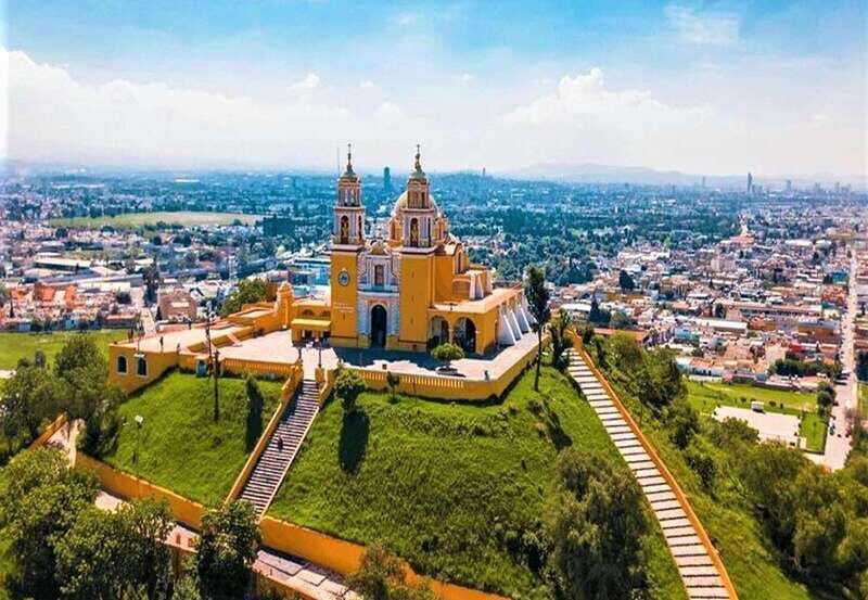 From Puebla: Cholula and Atlixco Magical Towns Tour - Cholula: churches, plazas, and the archaeology you can actually notice