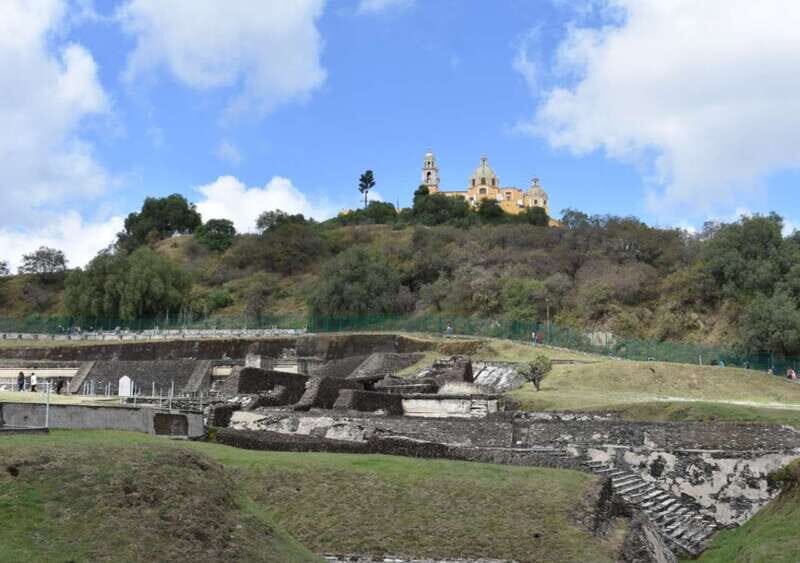 From Puebla: Cholula Pyramid and Churches all included - Great Pyramid of Cholula: the world’s biggest pyramid by volume