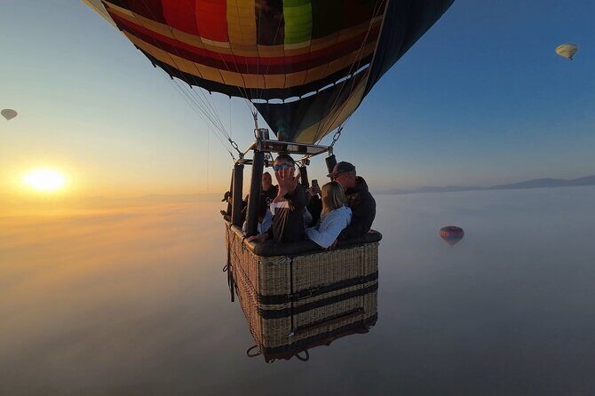 Hot air balloon flight in Teotihuacán + Breakfast in a Cave - What happens after landing: ceremony, toast, and certificates