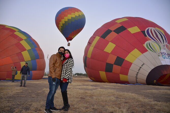 Hot Air Balloon Flight over Teotihuacán - The flight itself: wind-driven route over the Teotihuacán Valley