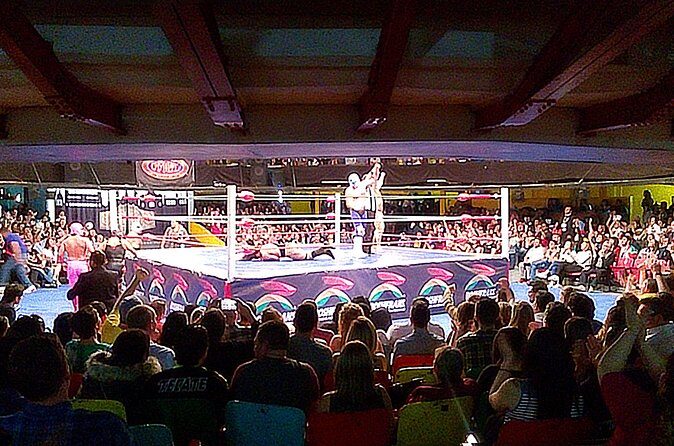 Lucha Libre wrestling show, tacos and beer with artist - Seats and value: the real trade-off for a $70 night