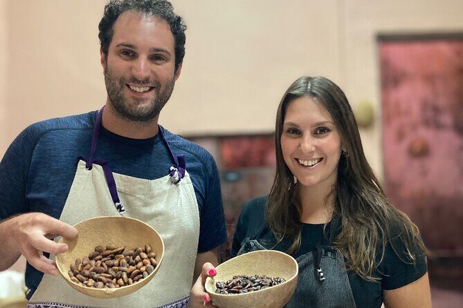 Make Your Own Chocolate with Oaxacan Tradition Private Class - Roasting cacao on a clay comal from San Marcos Tlapazola