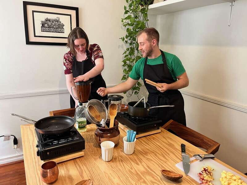 Market tour, cooking class & three-course Mexican feast - Tamales, mole and tortillas: the technique-heavy part