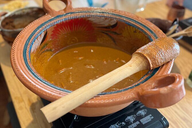 Medellín Market Tour, Cooking Class and 3-course Mexican Feast - The menu choices: tamal, mole, and tortillas