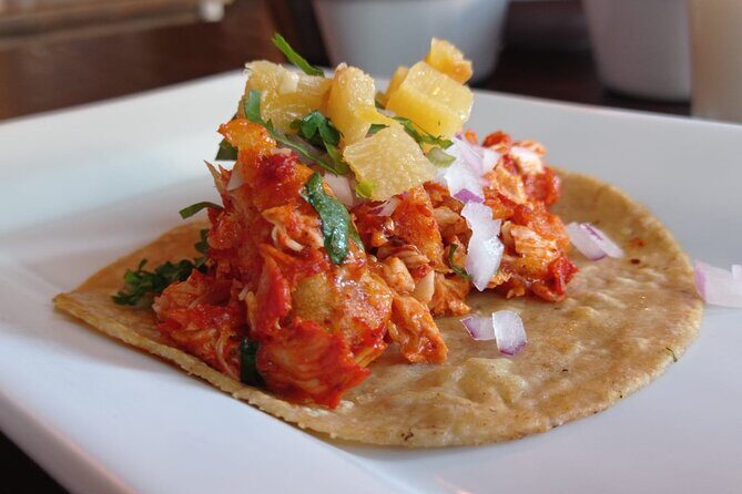 Mexican Food Gastronomic Tour - Mexico City - Stop 1 at Plaza Luis Cabrera: Oaxaca-style dishes and Center-of-country taco varieties