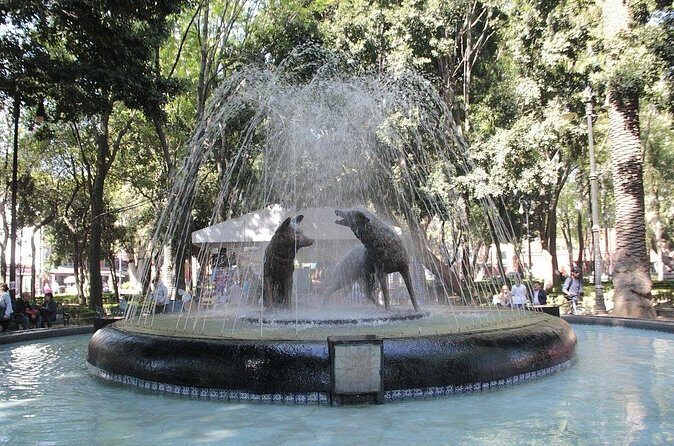 Mexico City Coyoacán, Frida Kahlo Exploration Game and Tour - Kiosko de Coyoacán: the bandstand puzzle that turns ironwork into clues