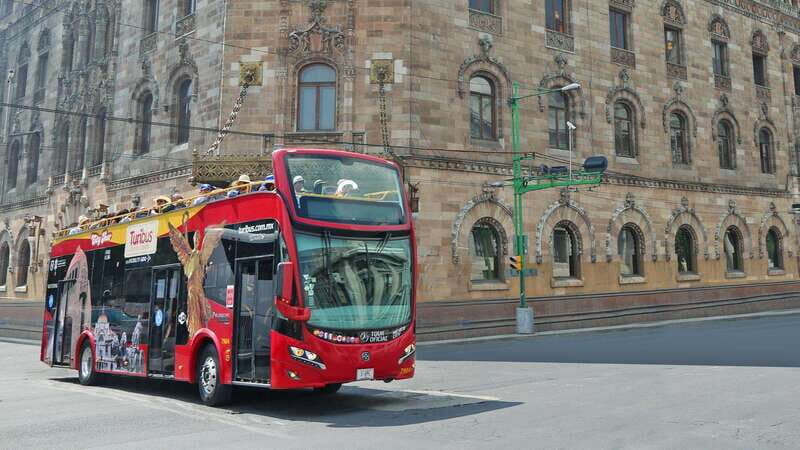 Mexico City: Hop-on Hop-off City Tour with Attractions - Route map in plain English: Historic Center, Polanco, Basilica, South/Coyoacán