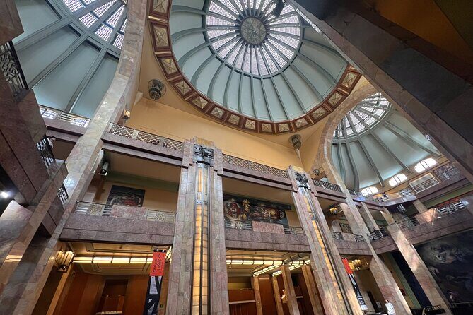 Mexico city's private tour in downtown (with transport) - Palacio de Bellas Artes Lobby: Marble Beauty in a Short Visit