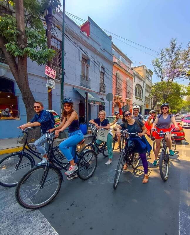 🟢Mexico Off The Beaten Track/ Street Food Bike Tour 🟢 - Condesa Meeting Point: Start Right at Parque México