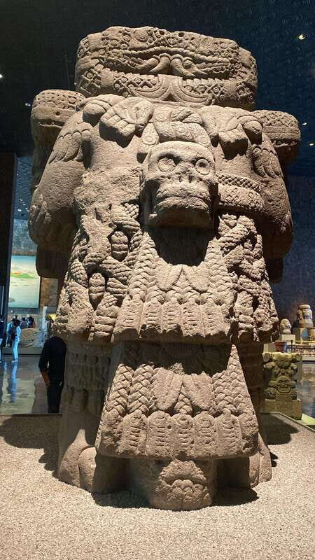 National Museum of Anthropology: a journey into Mexico's past - English lang. - Mural of Duality: the museum’s “main idea” made visual