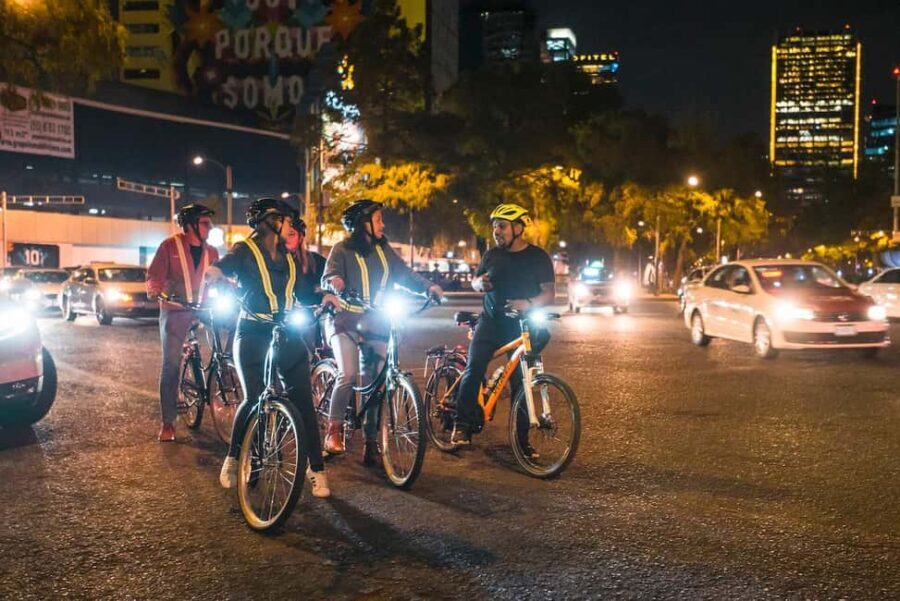 Night Street Food Bike Tour Mexico City - Tortas Al Fuego Meet-Up and the Trompo al Pastor Moment