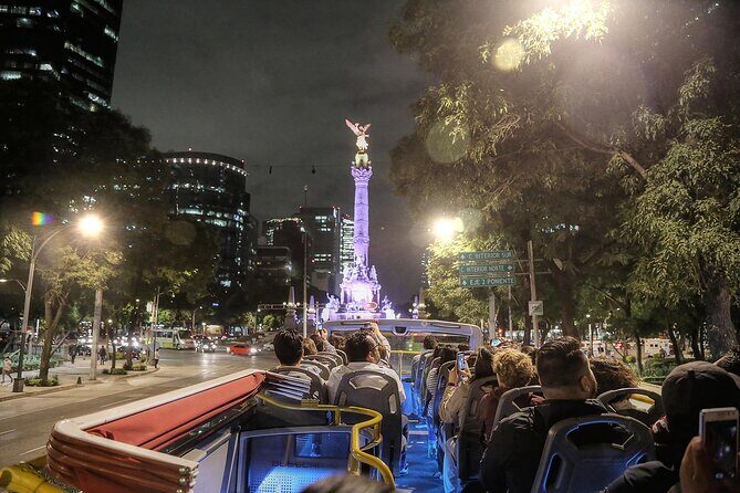 Night Tour of Mexico City Panoramic Ride on a Double-Decker Bus - The Modern Three-Tower Complex: Skyline Change and City Life