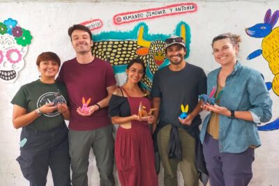 Paint your Alebrije with the Jimenez family. - The workshop process: carving and natural color making before you paint
