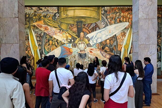Palace of Fine Arts Mural Tour - The Rockefeller Center connection: a detail with real meaning