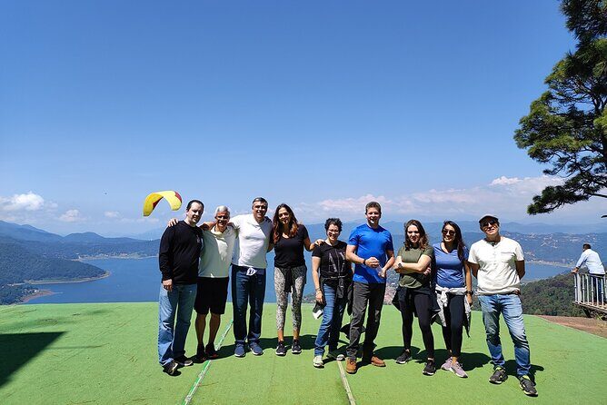 Private Paragliding Flight in Valle de Bravo with Instructor - The Monte Alto Ride and the Tower Takeoff Build Your Nerves (In a Good Way)