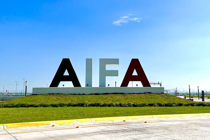 Private Transportation Felipe Angeles AIFA Airport to CDMX hotels - Felipe Ángeles Airport Meet-Up: Sign, Door, and Loaded Luggage