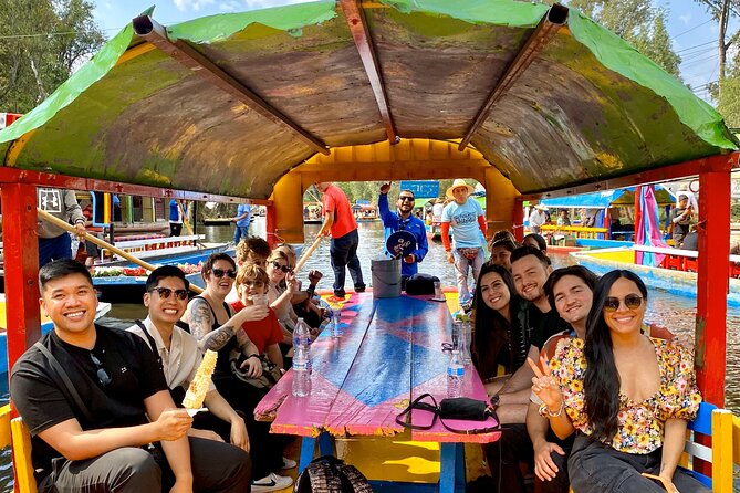 Trajinera Party at Xochimilco with Drinks, Mariachi & Snacks - Riding Xochimilco on a decorated Trajinera (what it feels like)