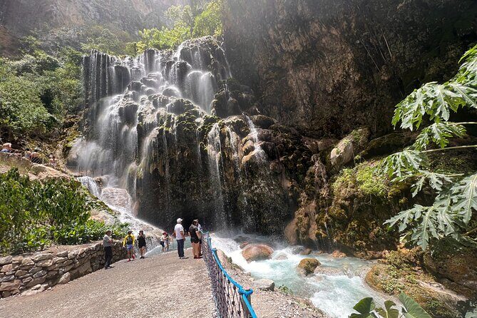Visit Tolantongo hotsprings with 2025 Car Private Tour from CDMX - Grutas Tolantongo Paradise section: pools, bridge, tunnel, and waterfalls