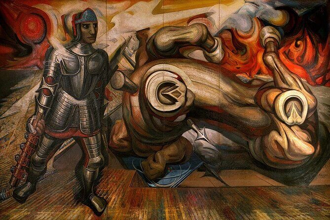 Walking Tour - Impressive murals in Historical Center of Mexico City - The Education Ministry murals: why the scale is the point