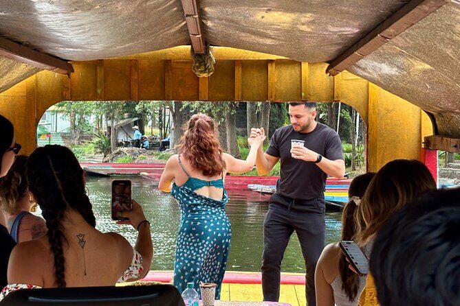 Xochimilco International boat party with open bar and tacos - Snacks Always Available and What That Means for the Ride