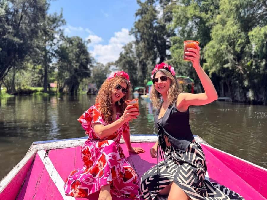 Xochimilco's Wild Side: Mezcal, Insects & Culture - Getting to the boat: Embarcadero Las Flores and the purple arch